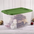 thumbnail image 6 of Sterilite 64 Qt Latching Clear Plastic Holiday Storage Container, (24 Pack), 6 of 10