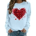 thumbnail image 5 of FDGIU Women's Valentine's Day Sweatshirt - Cute Red Graphic Pullover, Warm & Soft Comfy Holiday Gift, 5 of 7