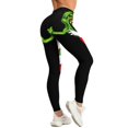 thumbnail image 6 of Ghostbusters Green Slimer Yoga Pants Women High Waisted Tummy Control Non See-Through Elastic Running Workout Yoga Leggings Pants, 6 of 7