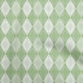 thumbnail image 1 of oneOone Silk Tabby Light Green Fabric Argyle Craft Projects Decor Fabric Printed By The Yard 42 Inch Wide, 1 of 4
