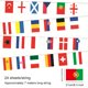 thumbnail image 4 of Banderas Cuerda 2024 24 Países Poliéster Impresa para Eventos Fútbol 7M, 4 of 4