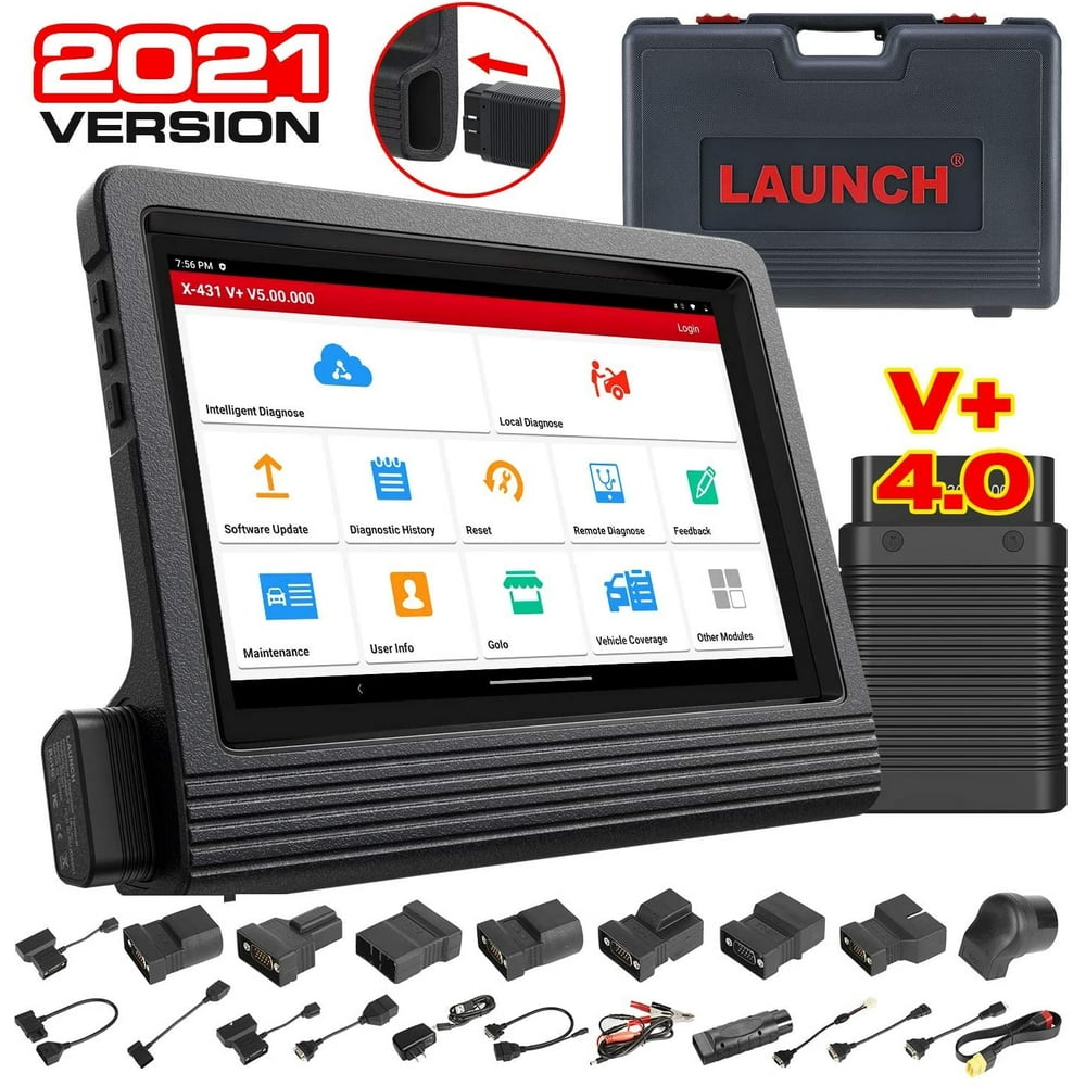 LAUNCH X431 V+ Automotive Diagnostic Scan Tool Full System OBD2 Scanner, 31+ Resets, Key Program