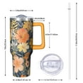 thumbnail image 2 of OBREWU Pioneer Flower Tumbler with Handle and Lid,Pioneer Flower 40oz Double Wall Vacuum Insulated Tumbler,Cups Gift for Women and Men, 2 of 7
