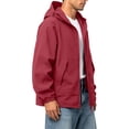 thumbnail image 6 of DYTTDG Men's Lightweight Sun Protection Hooded Jacket, Full Zip Breathable Solid Color Windbreaker with Pockets for Hiking & Outdoor Sports, 6 of 7