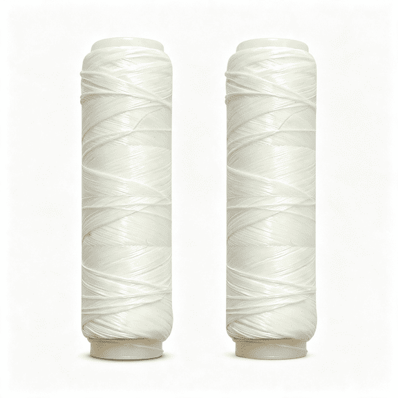 BESTSKY 2-Pack Clear Elastic Fishing Line, Invisible Bait Thread 0.2Mm (~0.008In), 656Ft Per Spool, Transparent Stretch Line for Rigging & Bait Tying, for Salmon, Sturgeon & Bass