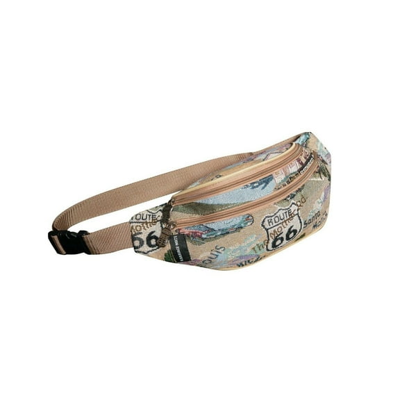 Route 66 Tapestry Waist Fanny Pack - T101513A#66