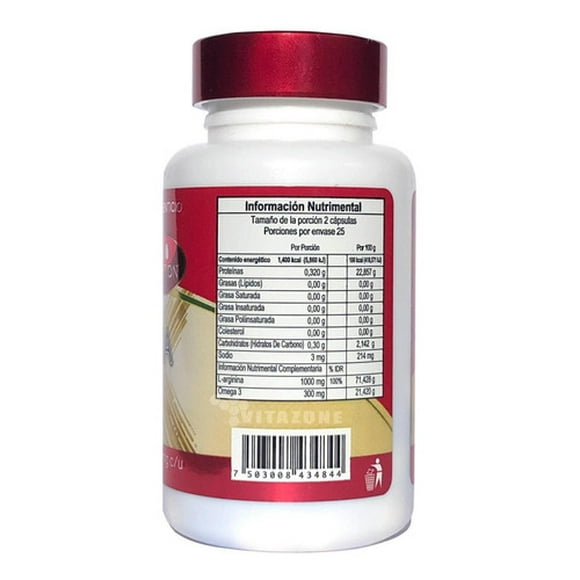 L-arginina Omega 3 50 Caps De 700 Keep Natural Mg