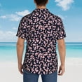 thumbnail image 6 of Xecao Flower print Hawaiian shirt - a stylish short-sleeve button-down for men, perfect for casual beach and tropical outings., 6 of 9