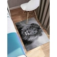 thumbnail image 6 of Entryway Rugs, Small Rugs, Animal Rugs, Dining Room Rug, Wild Lion Rug, Blue Eyed Lion Rug, Wild Lion Rug, Car Mat Rugs, Black and White Rug, 3.3'x6.5' - 100x200 cm, 6 of 8
