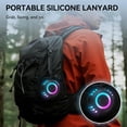 thumbnail image 4 of Oraolo 15W Portable Bluetooth Speaker, IPX7 Waterproof with 10H Playtime & Dynamic LED Lights - Perfect Shower Speaker with Hanging Design for Outdoor, Travel, and Home, 4 of 9