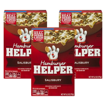 (3 Pack) Hamburger Helper Salisbury Pasta and Sauce Mix, 6.2 (Best Way To Make Hamburger Helper)