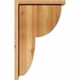 thumbnail image 3 of 6"W x 14"D x 22"H Crestline Rough Sawn Corbel w/Backplate, Western Red Cedar, 3 of 9