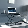 thumbnail image 6 of VIVO Black Ultra Slim 32" Desktop Converter, Sit Stand Tabletop Monitor Riser, 6 of 8