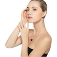 thumbnail image 6 of PPgejGEK Drop Water Fashion Women's Flash Drill Suit Pendant Earrings Necklace Necklaces Pendants Pendant Necklace Set Pendant Necklace Set for Valentine's Day Mother's Day Christmas Birthday Gifts, 6 of 6