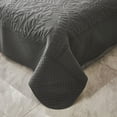 thumbnail image 5 of MarCielo  3 Piece Cotton Oversized Bedspread Quilt Set Tmonica Heather Grey - Twin, 5 of 6