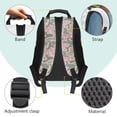 thumbnail image 4 of Yuyamidu Camo Pink Bow Kids Backpack for 4th Grade Girls, Kids 8-10 School Bookbag, 17 Inch Adorable Primary School Backpack, 4 of 7