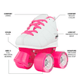 thumbnail image 2 of Crazy Skates Rocket Roller Skates for Boys - Great Beginner Kids Quad Skates, 2 of 5