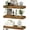 A. Brown, variant on Floating Shelves for Wall Bathroom Shelf Bedroom Kitchen Living Room Hanging Book Shelves Small Farmhouse Decor 16 inch Set of 3, Rustic Brown (015-BN3)