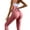 Pink, variant on High Waist Bow-Tie Yoga Pants for Women, Buttery Soft Peach Lift Leggings, Scrunch Butt Seamless Workout Tights, Stretchy Slimming Gym Activewear