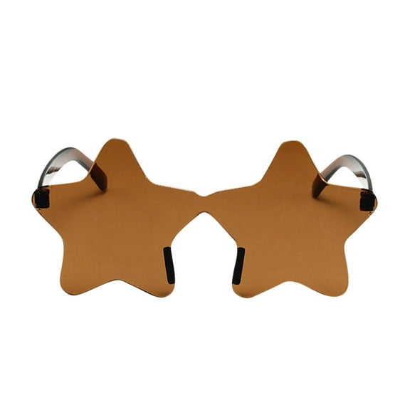 Fnyoxu Star Shape Sunglasses Tinted Party Sunglasses Color Glasses for Women Men for Wedding Dance Party Halloween Party Supplies