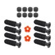 thumbnail image 1 of Tabla 8pcs Table Reemplazo de Fútbol Reemplazo de Fútbol Accesorios de Fútbol con 2 Fútbol Americano Pequeño Reemplace Piezas Mango de Manejo de Futbo Balones de fútbol naranjas, 1 of 8
