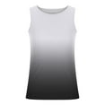 thumbnail image 3 of Mens Tank Tops Clearance Tanks Juniors Tawop Round Neck Sports Fitness Printed Gradient Casual Fashion Clearance Tanks Juniors Loose Top Shirts Gray L Tank Tops for Men, 3 of 4