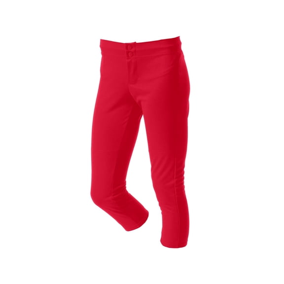 A4 Softball Pant Stain Release and Odor Resistant for Easy Care For Womens Color Red Size 2XL