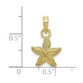 thumbnail image 3 of FB Jewels 10K Yellow Gold Starfish Pendant 2D, 3 of 4