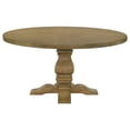 thumbnail image 3 of Florence Round 60-inch Wood Dining Table Rustic Honey, 3 of 8