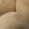 thumbnail image 3 of Set of 3 Brown Malibu Natural Wood Balls Figures 8", 3 of 7