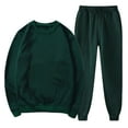thumbnail image 1 of 2 Piece Tracksuit Mens Matching Crewneck Pullover and Drawstring Jogging Set Long Sleeve Athletic Sportswear Tracksuits, 1 of 7