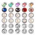 thumbnail image 4 of 30 Pieces Shirt Sweater Shank Button Replacement Cufflink Badge Clothes Coat Metal Buttons Brooch Pin Cufflink Badge Sewing Accessories Colorful, 4 of 6