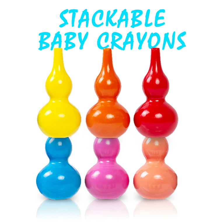 Richgv Cucurbit Crayons for Kids Washable, Non-Toxic 12 Colors