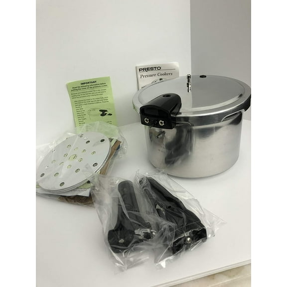 Presto Pressure Cooker Polished Aluminum 4 Qt.