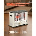 thumbnail image 2 of VEVOR 10000 BTU Indoor & Outdoor Kerosene Heater, Portable Space Heater with Auto Shut-Off & Adjustable Flame & Tip-Over, for Home, Garage, Basement, Camping, Workshop and Emergency, 2 of 9