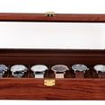 thumbnail image 4 of 6 Slots Watch Cases Retro Wooden Watch Box Organizer with Mental Clasp Watch Display Box Large Watch Holder Wooden Watch Case Jewelry Box Display Cases for Collectibles Wood Box Watch Vintage Display, 4 of 14