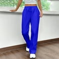 thumbnail image 2 of LWavelet Men's Tapered Joggers - Lightweight Soft Fabric Drawstring Waist Casual Daily & Relaxed Wear Pants Royal Blue M, 2 of 5