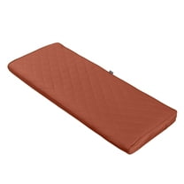 Classic Accessories Montlake® FadeSafe® Rectangle Settee/Bench Seat Quilted Cushion Lounge Cushion, Spice, 48"W x 18"D x 3"H