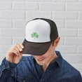 thumbnail image 5 of CafePress - St Paddys Day Shamrock - Adjustable Unisex Printed Trucker Hat with Mesh Back, 5 of 8