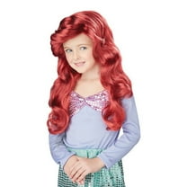 California Costumes Disney Little Mermaid Red Halloween Costume Wig, for Child
