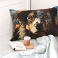 thumbnail image 4 of Kdxio Cotton Pillow Cases 14"x20" Pillowcases,Soft and Breathable Bedroom Pillow Cases-Flower Crown Dog-No Pillow Core, 4 of 5