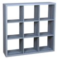 thumbnail image 1 of Home Basics - Tablette de rangement en bois à 9 cubes ouverts, gris, 1 of 3