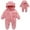 Pink, variant on Baby Warm Jumpsuit Cute Cartoon Animal Outfit Hooded Jumpsuit Romper Bear Baby Clothes for Babies 6-9 Months