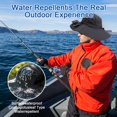 thumbnail image 3 of Wide Brim Solar Fan Hat, Outdoor Fishing Hat with 2 Fans Solar Power, Waterproof Outdoor Hiking Camping Fishing Hat Gift for Man Father, 3 of 10