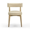 thumbnail image 3 of Nikita Cream Performance Vegan Leather Dining Chair, 3 of 6