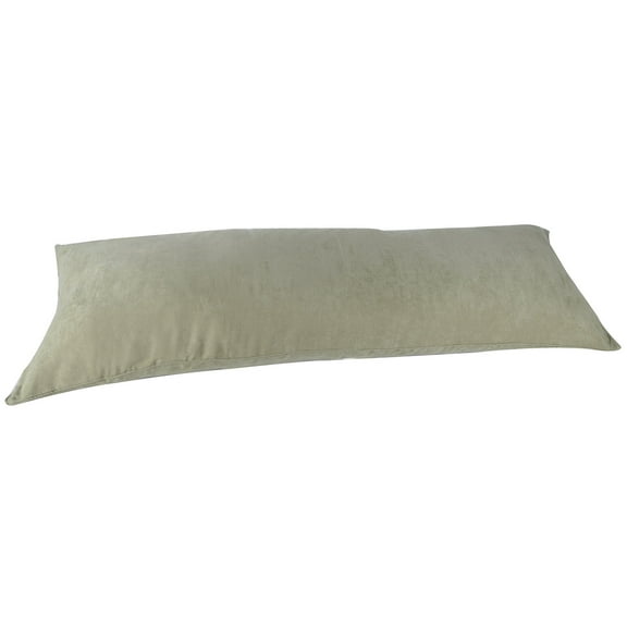 20"X54" Double Side Zipper Microsuede Body Pillow Cover Pillowcase Sage Green Vivid Colors