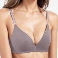 thumbnail image 2 of Bras for Women,Comfortable Triangle Cup Bra with Adjustable Straps for Everyday Casual Wear,Sports Bras for Women,Grey,36, 2 of 4
