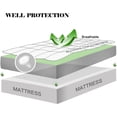 thumbnail image 3 of Oaskys Hypoallergenic Mattress Topper – Grid Fitted Sheet, Soft Microfiber Top Mattress Cover, Wrinkle Resistant Breathable for All Season Comfort, 3 of 8