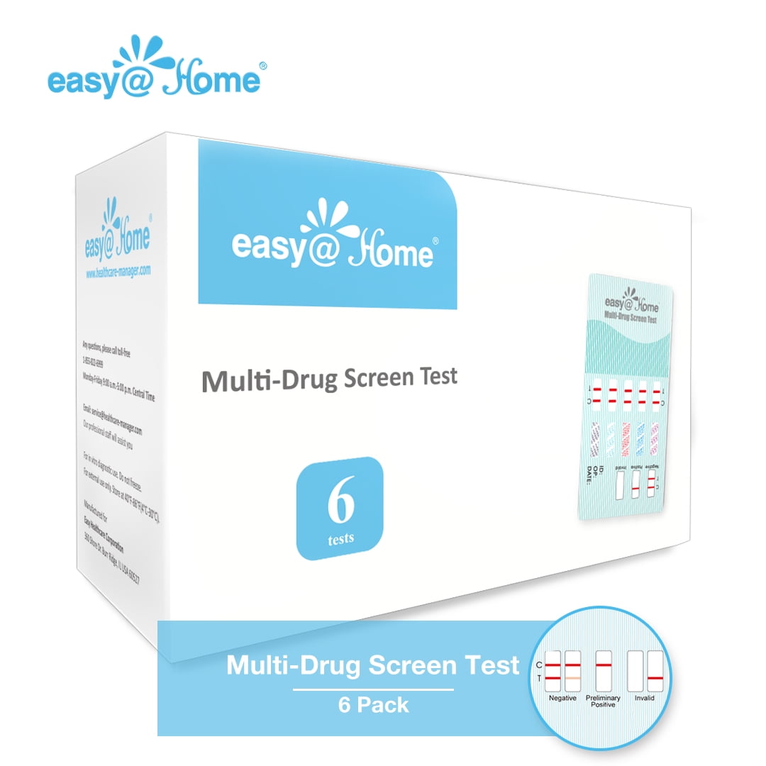 6 Pack EasyHome 5 Panel Instant Urine Drug Test Kit Marijuana (THC