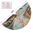 thumbnail image 3 of Yiaed Wood Grain Shark Print Christmas Tree Skirt , Tree SkirtsTree Mat for Christmas Winter Holiday Indoor Decorations-30", 3 of 7